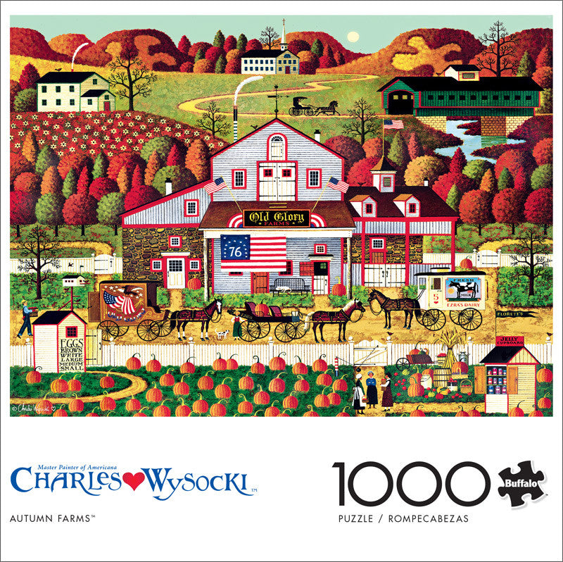 Charles Wysocki: Autumn Farms 1000 Jigsaw Puzzle
