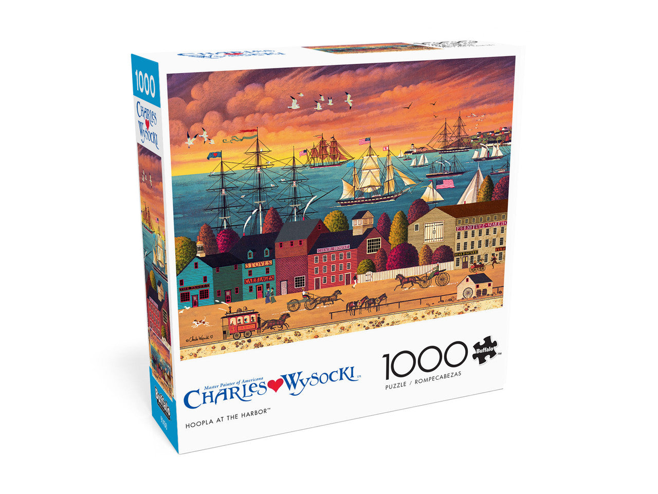 Charles Wysocki: Hoopla at the Harbor 1000 Piece Puzzle