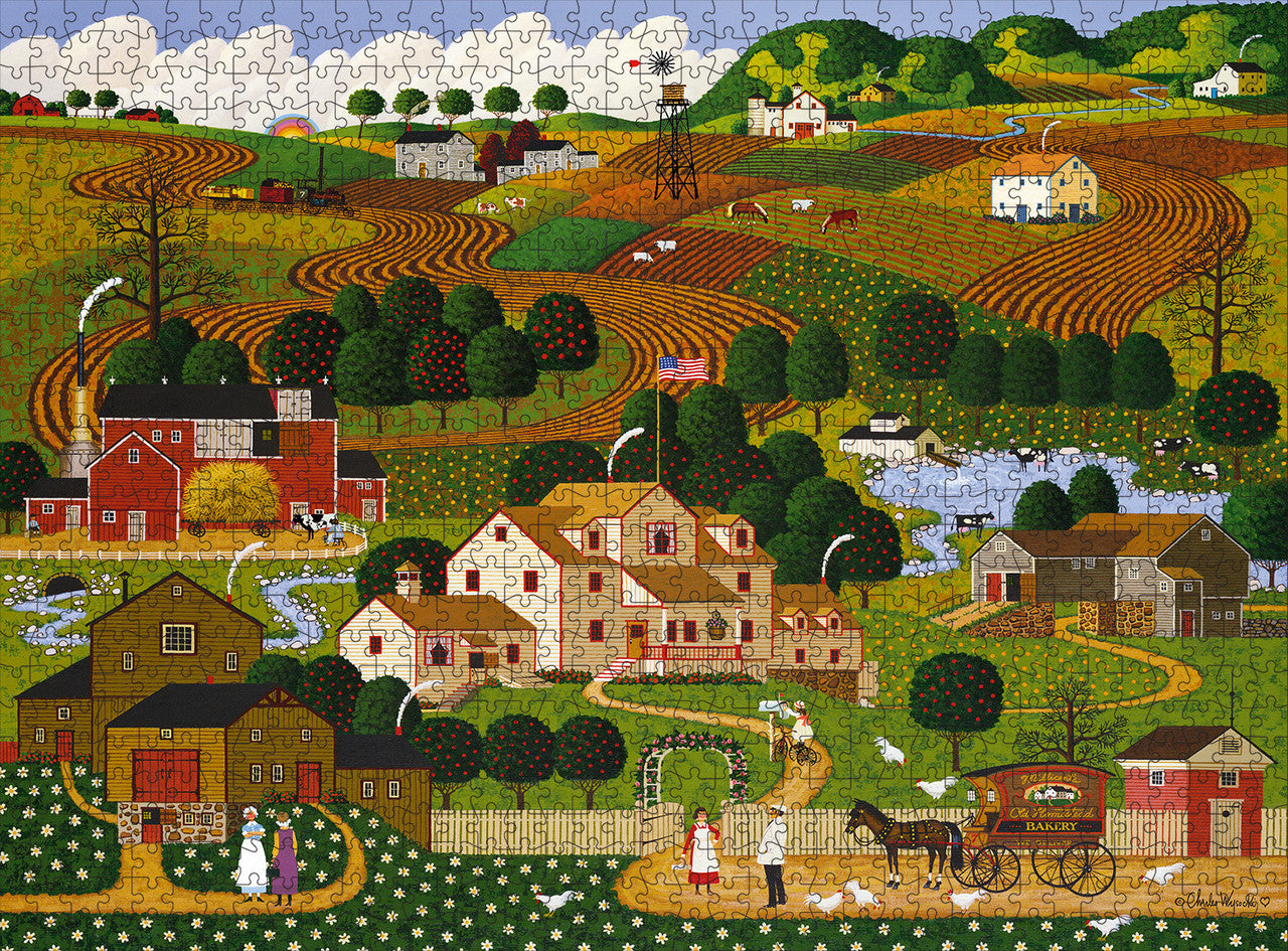Charles Wysocki: Old Homestead 1000 Piece Puzzle