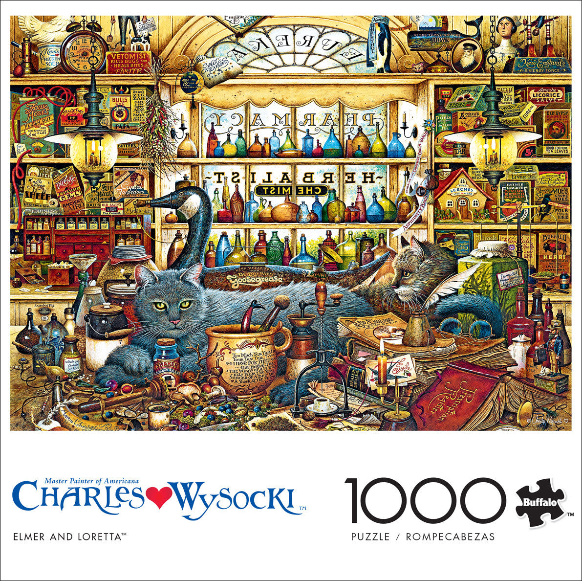 Charles Wysocki: Elmer and Loretta 1000 Piece Puzzle