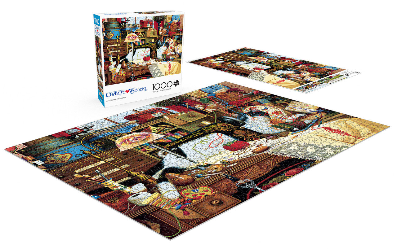 Charles Wysocki: Maggie the Messmaker 1000 Piece Puzzle