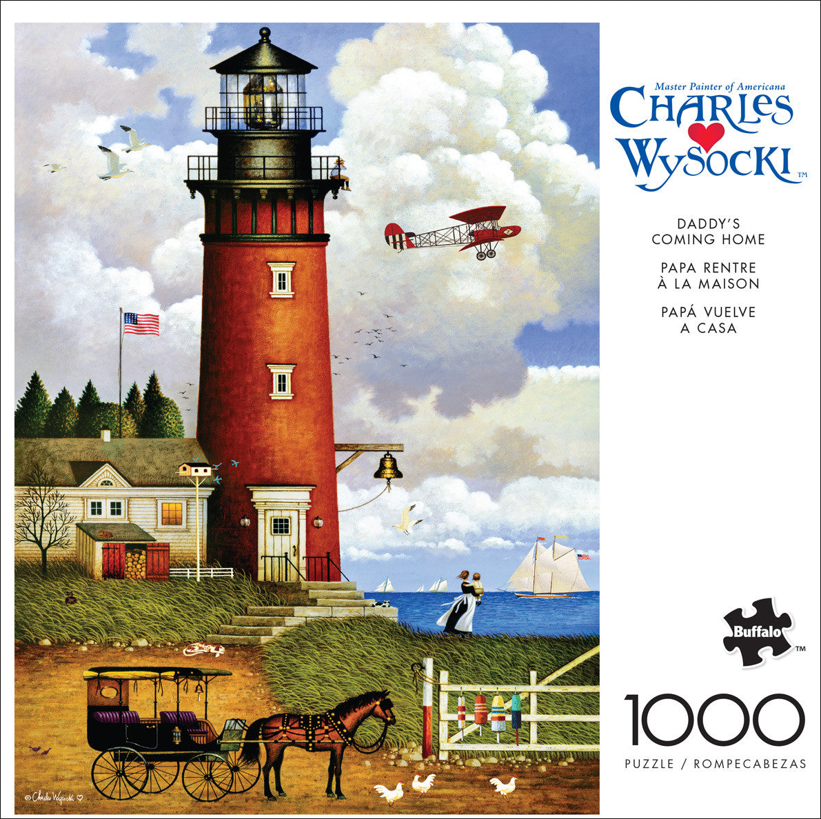 Charles Wysocki: Daddy's Coming Home 1000 Piece Puzzle