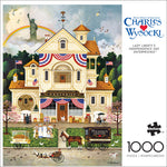 Charles Wysocki: Lady Liberty's Independence Day 1000 Piece Puzzle