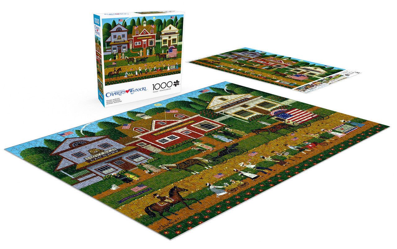 Charles Wysocki: Young Patriots 1000 Piece Puzzle
