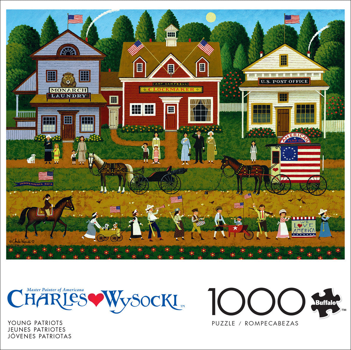 Charles Wysocki: Young Patriots 1000 Piece Puzzle