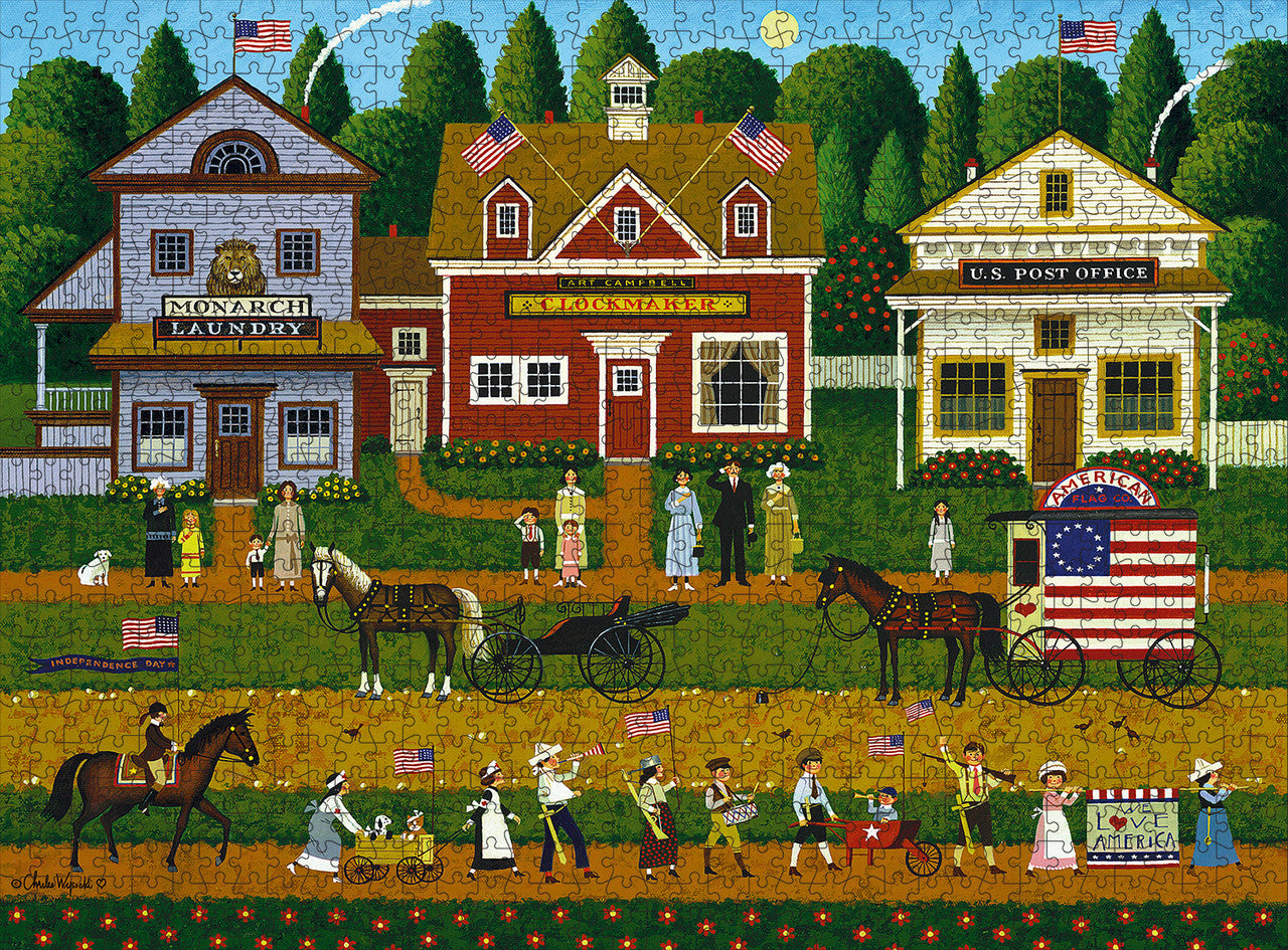 Charles Wysocki: Young Patriots 1000 Piece Puzzle