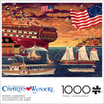 Charles Wysocki: Patriotic Harborview 1000 Piece Puzzle