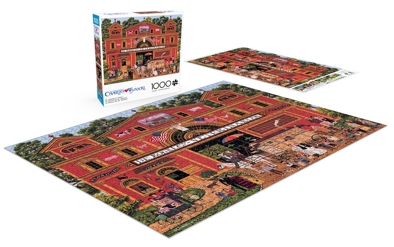 Charles Wysocki: Dr. Bonkley's Family 1000 Piece Puzzle