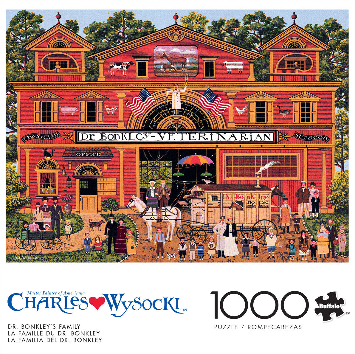 Charles Wysocki: Dr. Bonkley's Family 1000 Piece Puzzle