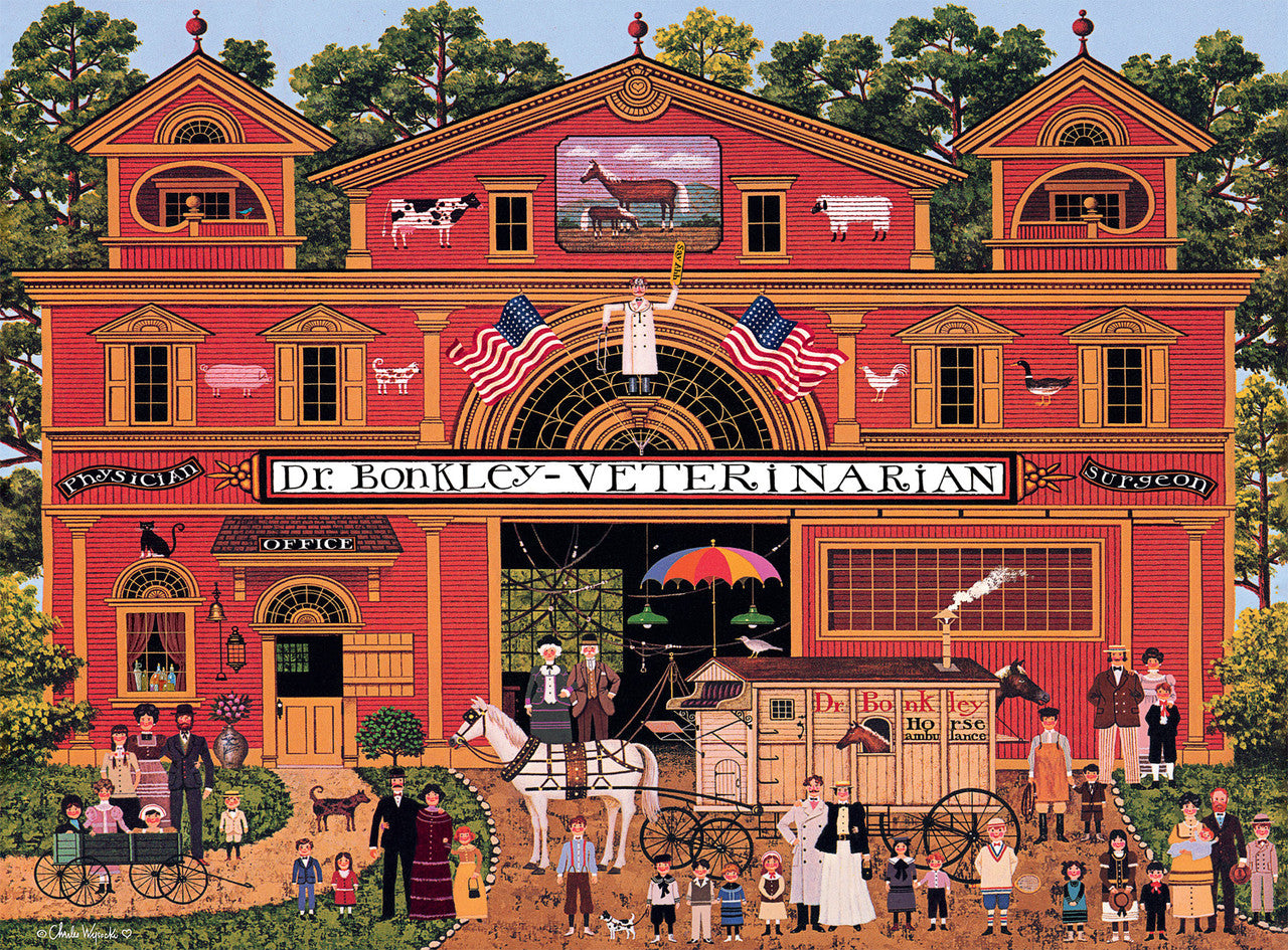 Charles Wysocki: Dr. Bonkley's Family 1000 Piece Puzzle