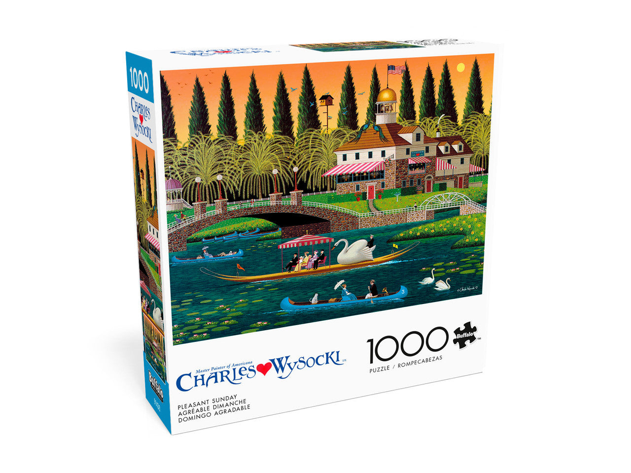 Charles Wysocki: Pleasant Sunday 1000 Piece Puzzle