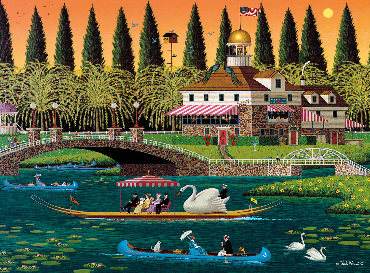 Charles Wysocki: Pleasant Sunday 1000 Piece Puzzle