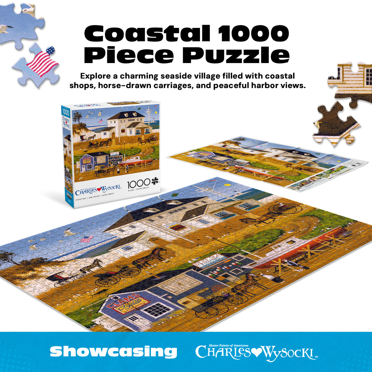 Charles Wysocki: Stoney Bay 1000 Piece Puzzle