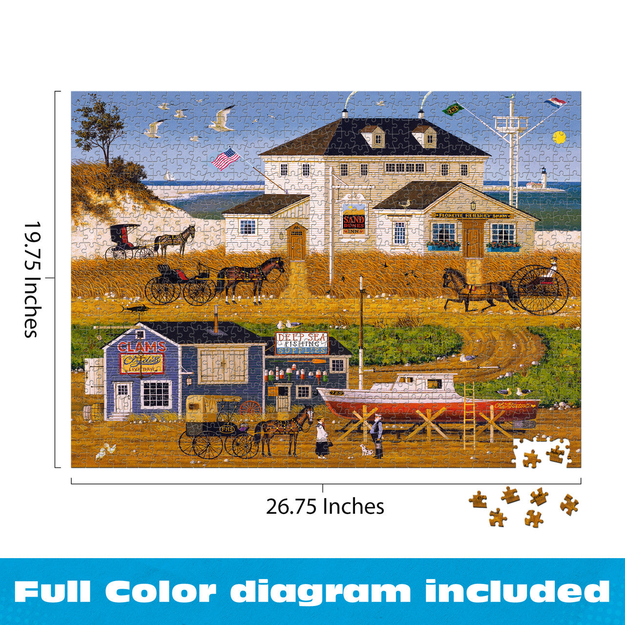 Charles Wysocki: Stoney Bay 1000 Piece Puzzle