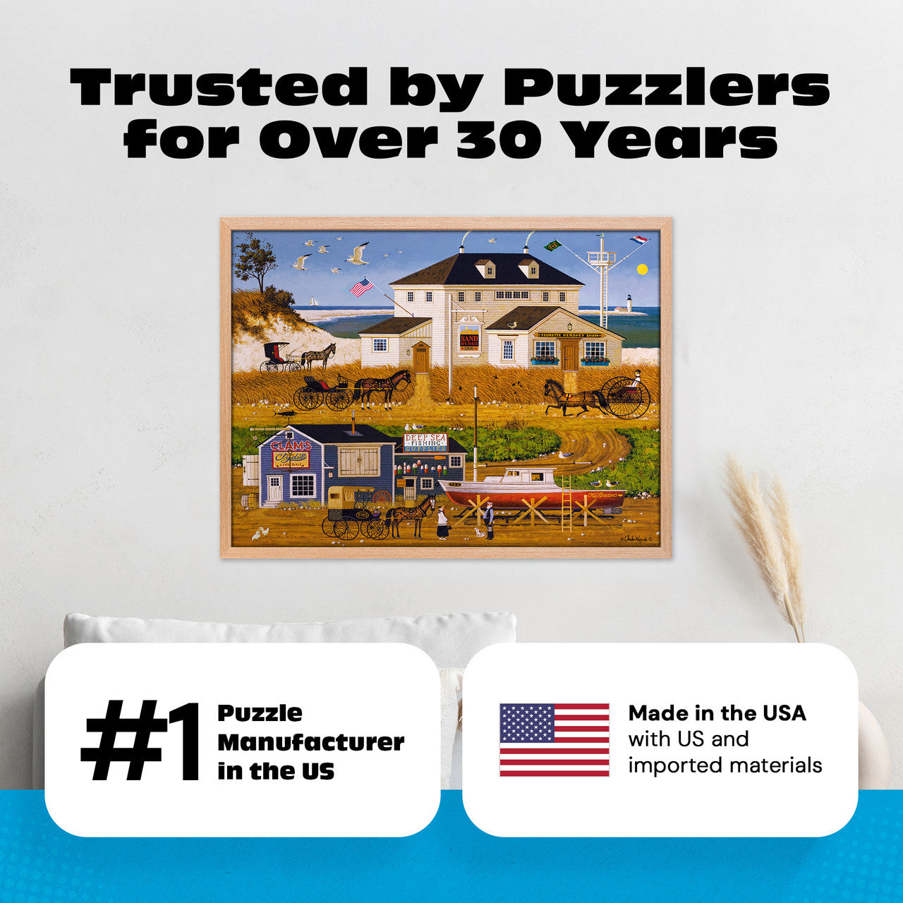 Charles Wysocki: Stoney Bay 1000 Piece Puzzle – Buffalo Games