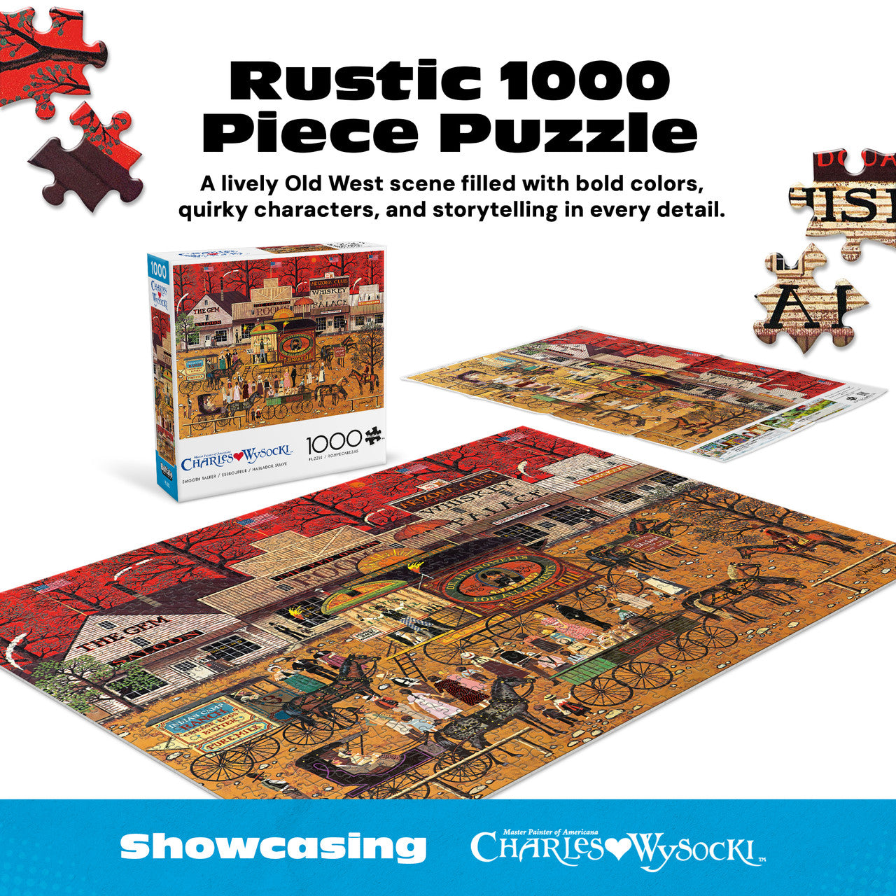 Charles Wysocki: Smooth Talker 1000 Piece Puzzle