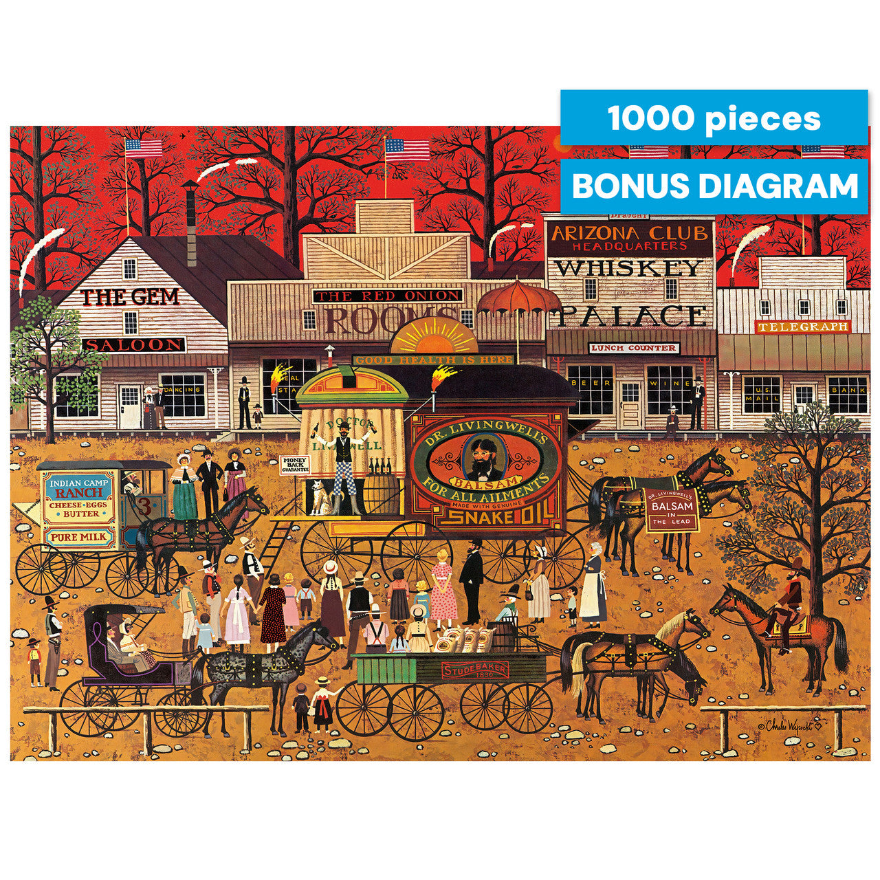 Charles Wysocki: Smooth Talker 1000 Piece Puzzle