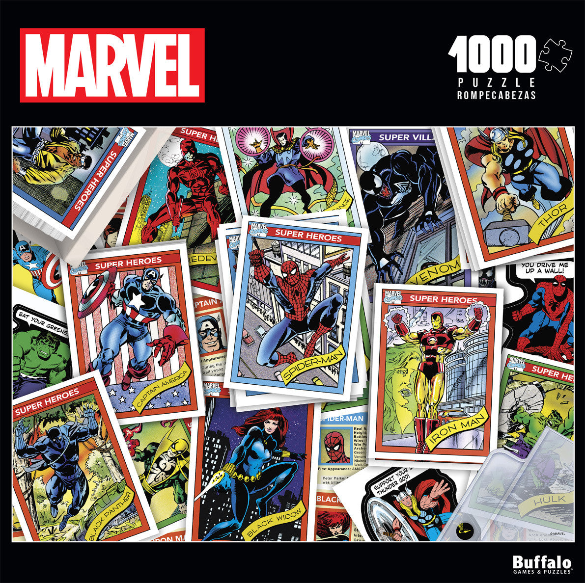 Collage: Marvel Trading Cards 1000 Piece Puzzle