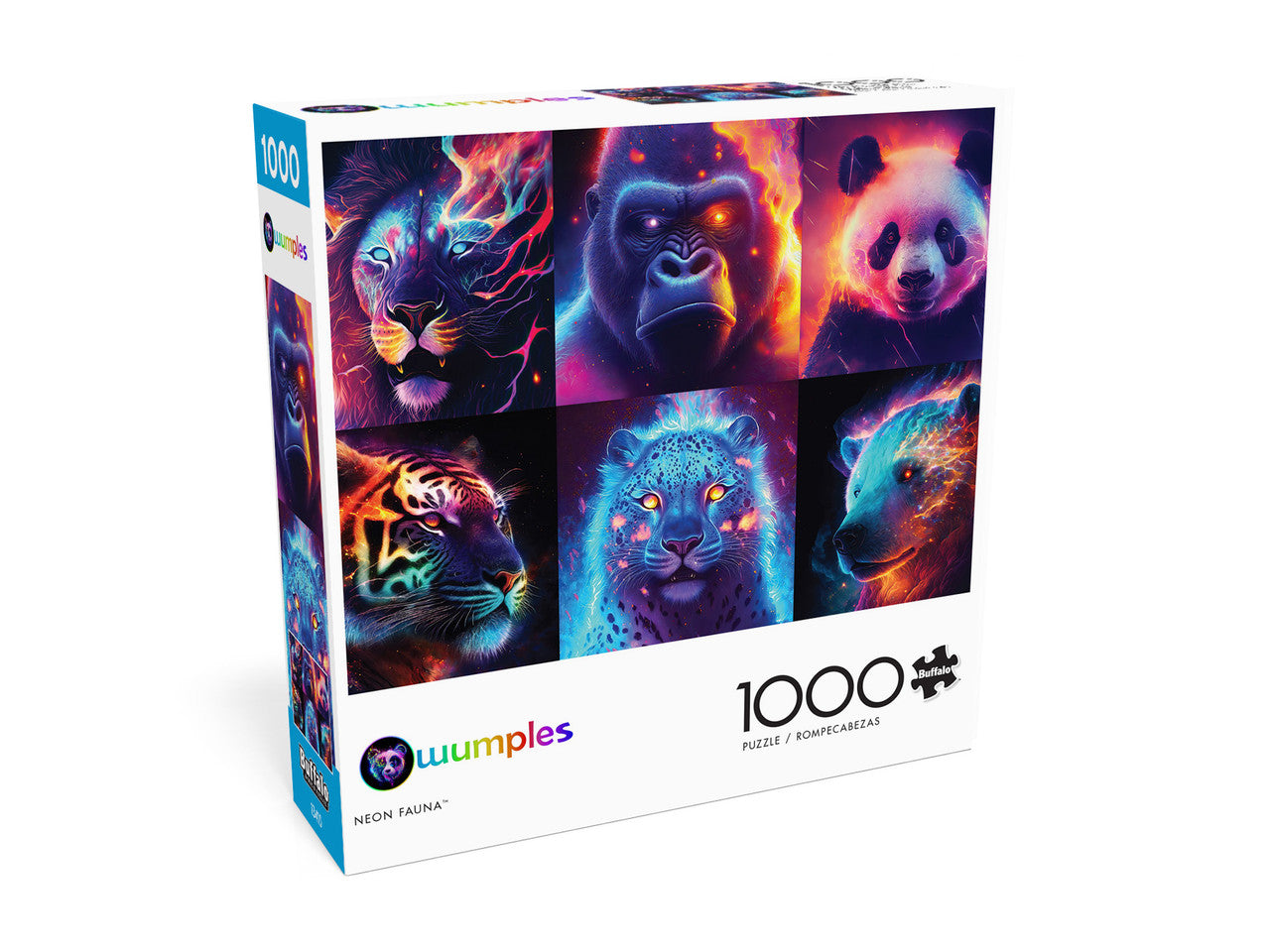 Wumples Collage: Neon Fauna 1000 Piece Puzzle