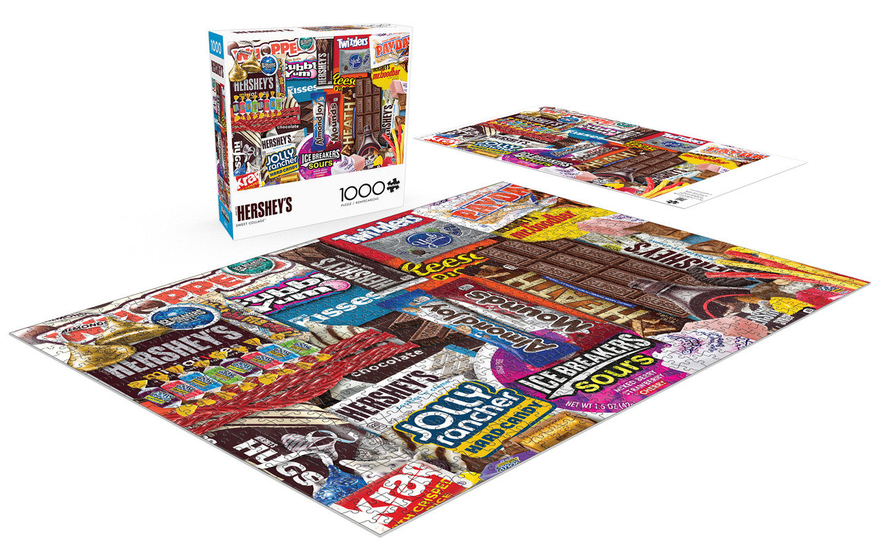 1000pc Collage: Hershey's Candy: Sweet Collage 1000 Piece Puzzle