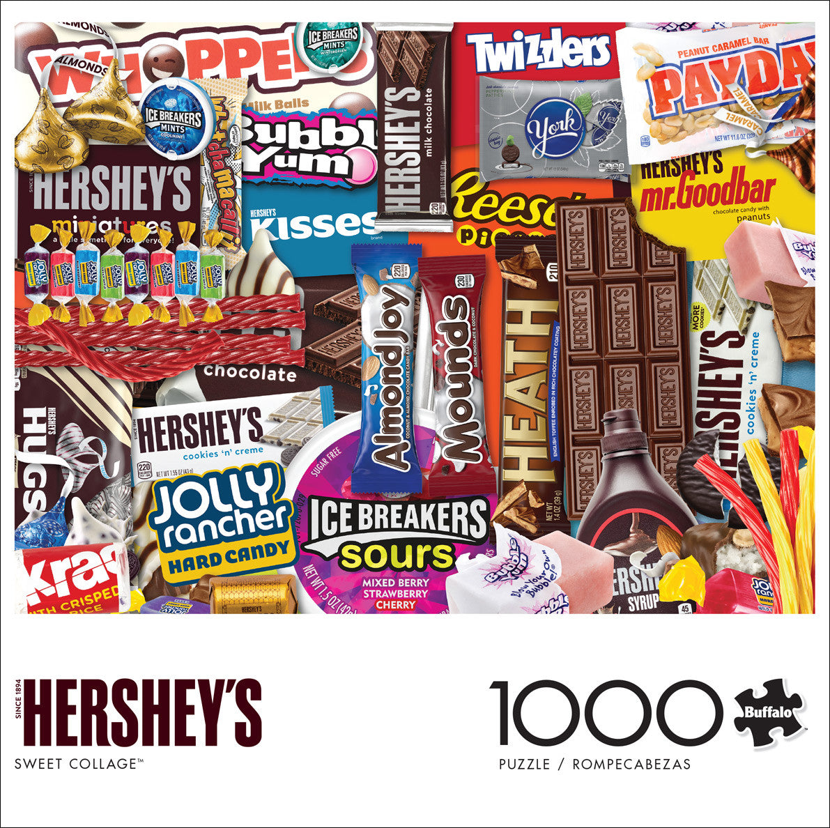 1000pc Collage: Hershey's Candy: Sweet Collage 1000 Piece Puzzle