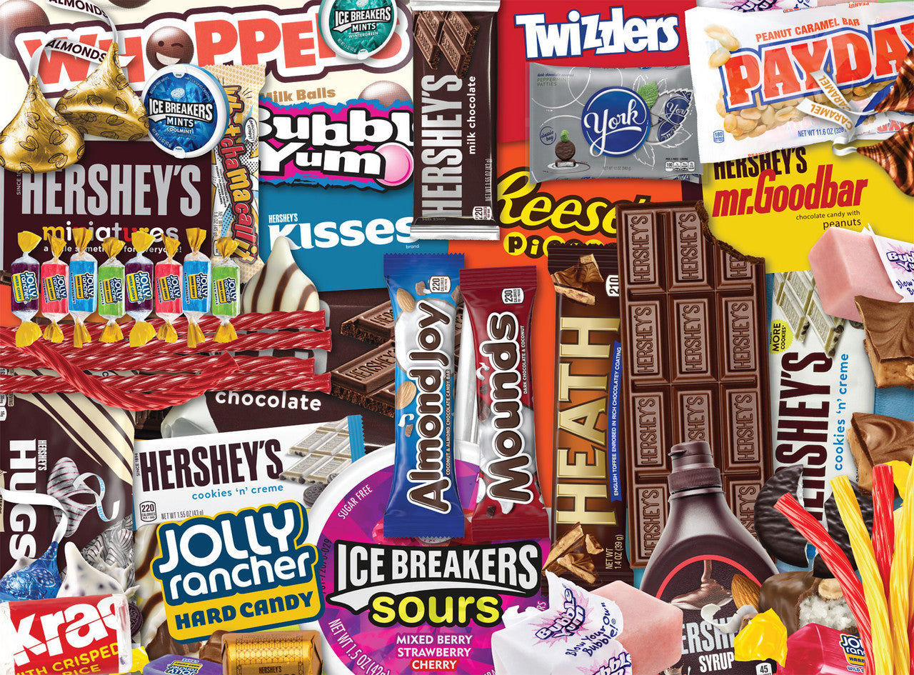 1000pc Collage: Hershey's Candy: Sweet Collage 1000 Piece Puzzle