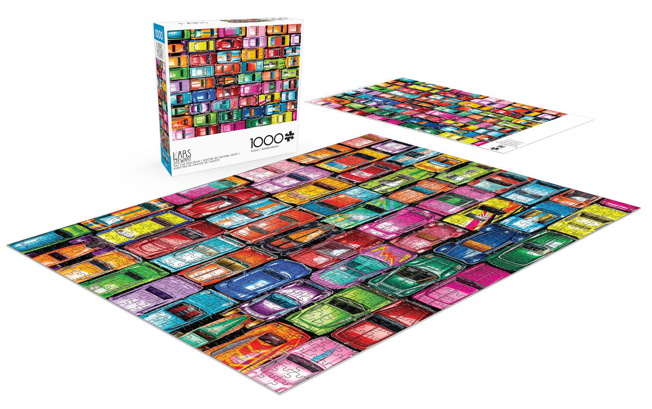 Lars Stewart: Toy Car Spectrum 1000 Piece Puzzle