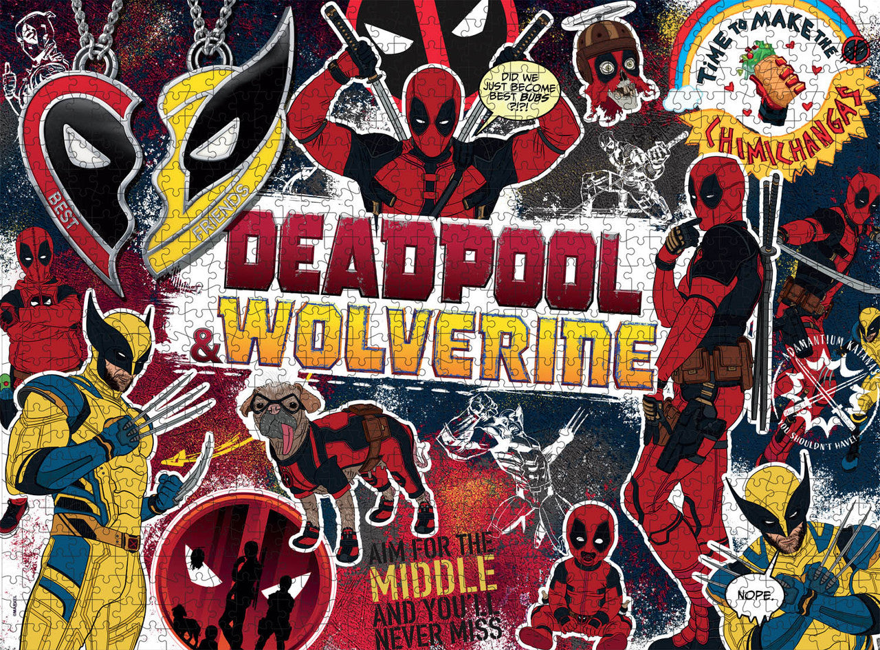 Collage: Marvel - Deadpool & Wolverine 1000 Piece Puzzle