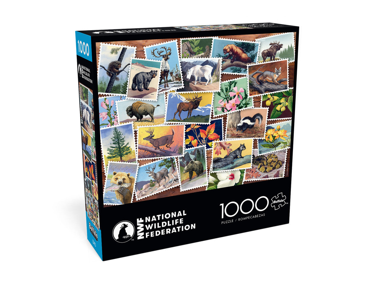 National Wildlife Federation Stamps Collage 1000 Piece Puzzle