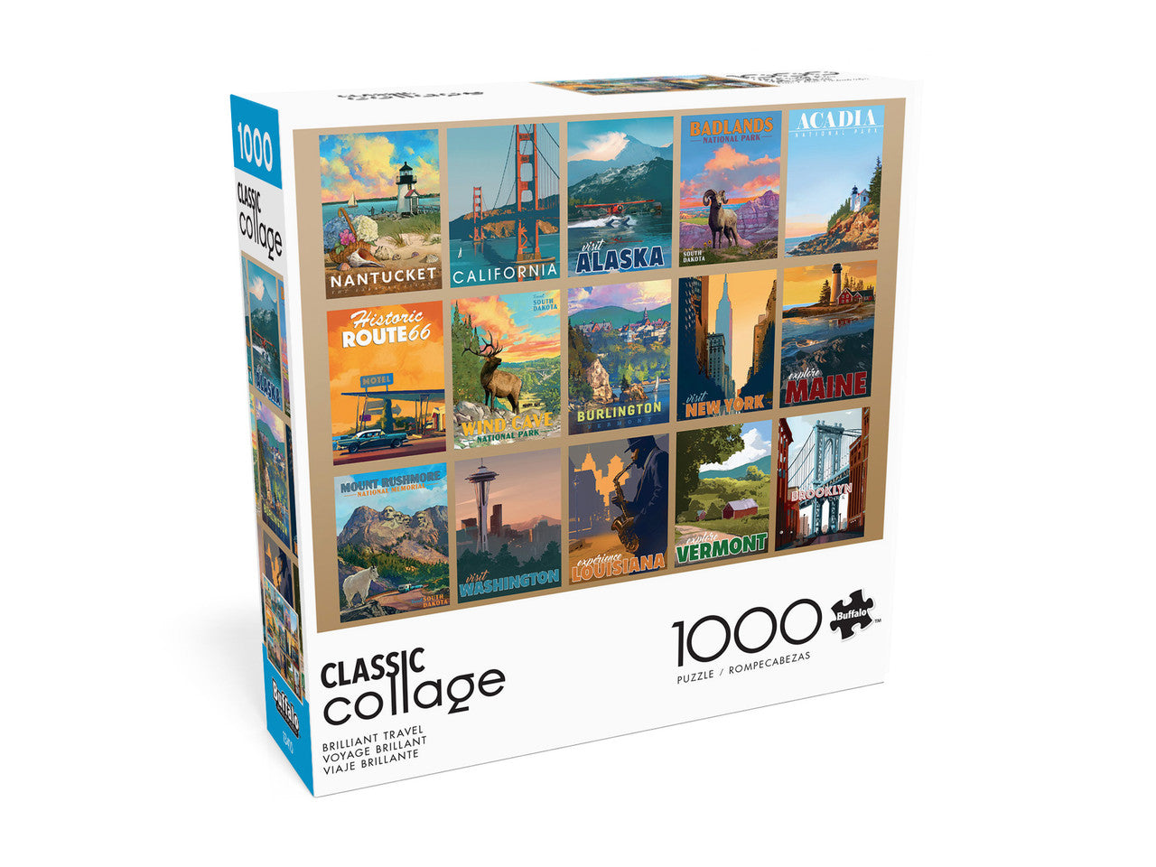 Collage: Brilliant Travel 1000 Piece Puzzle