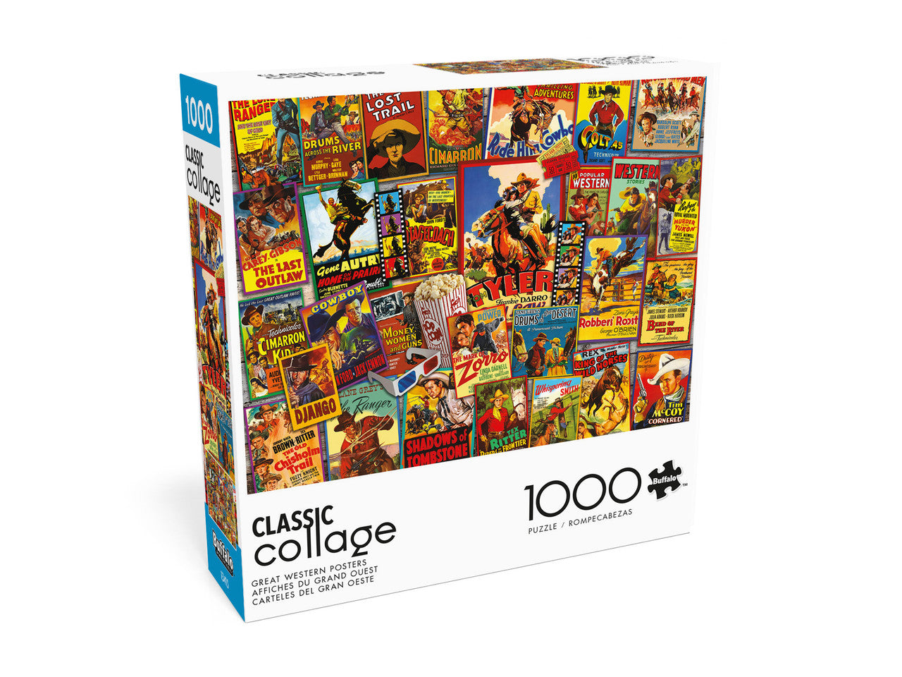 Collage: Great Western Posters 1000 Piece Puzzle