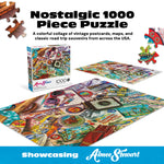 Aimee Stewart Vintage USA Travel 1000 Piece Puzzle