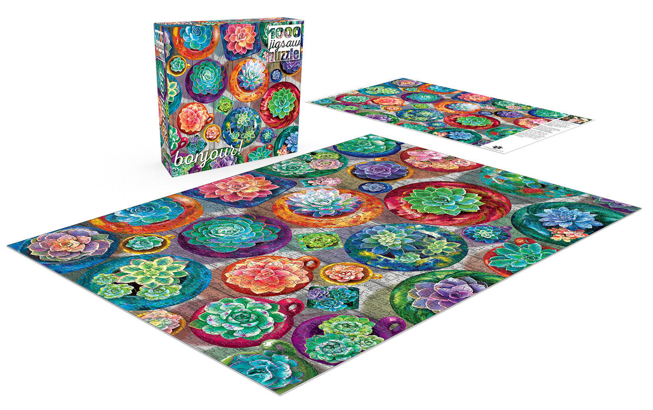 Bonjour: Succulent Selection 1000 Piece Puzzle