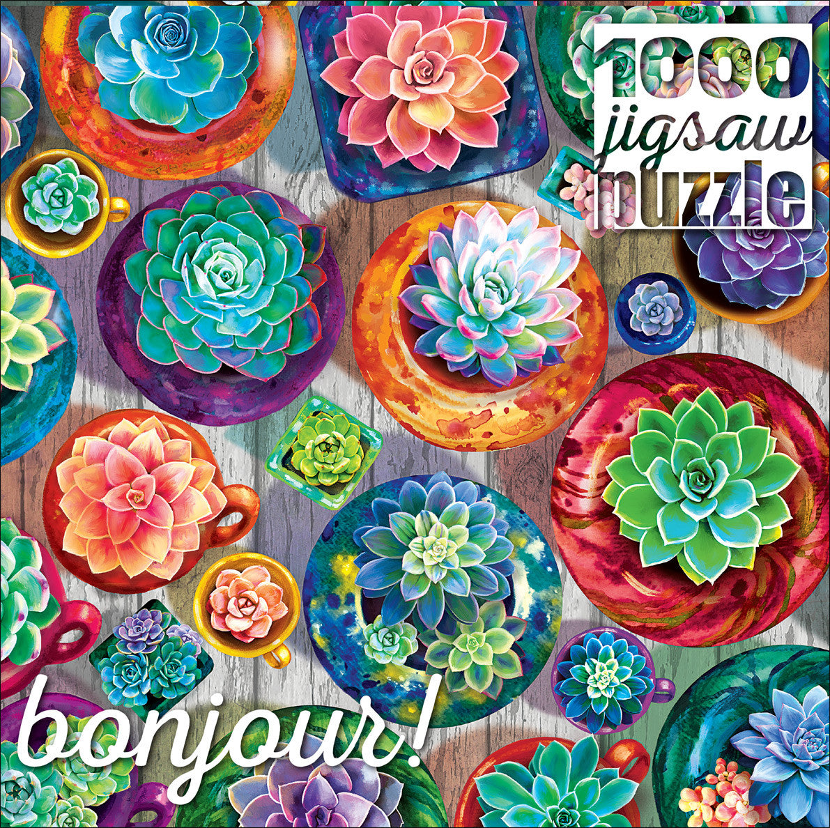 Bonjour: Succulent Selection 1000 Piece Puzzle