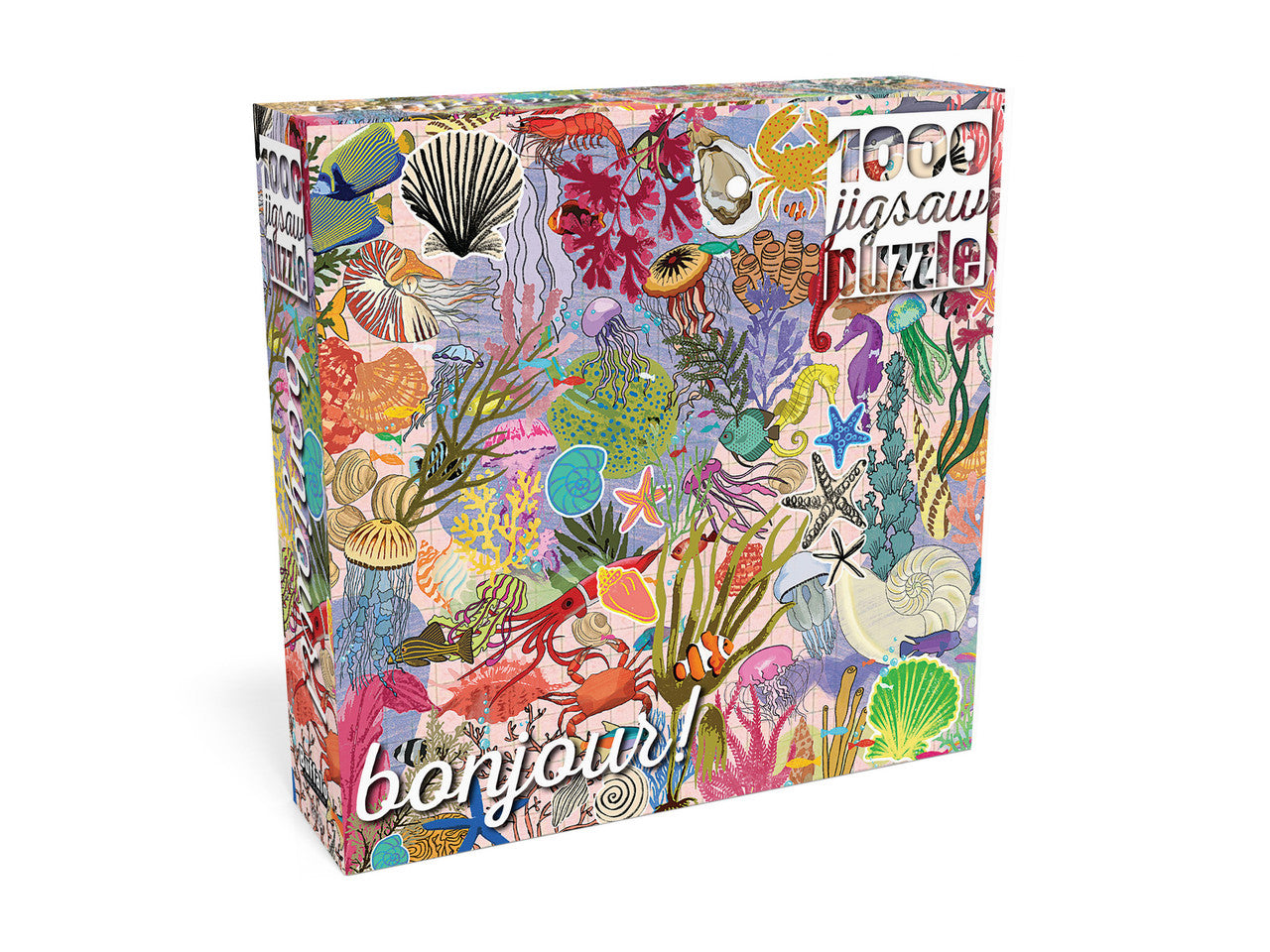Bonjour: Sea Life Stickers 1000 Piece Puzzle