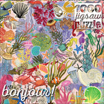 Bonjour: Sea Life Stickers 1000 Piece Puzzle