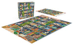 Bonjour: Cats at Home Library 1000 Piece Puzzle