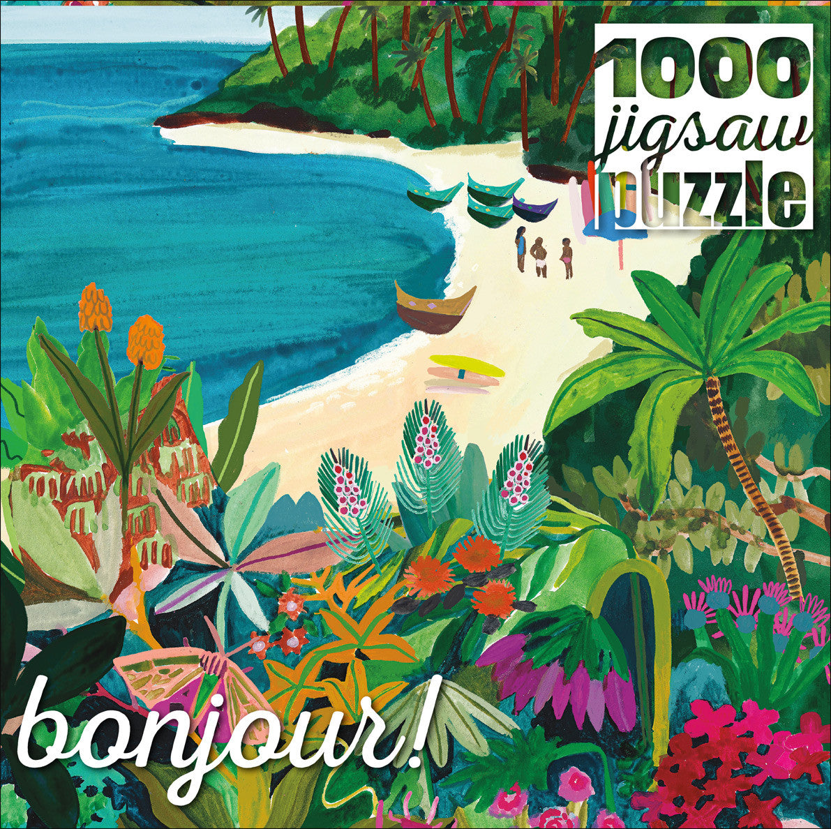 Bonjour: Beach Butterfly 1000 Piece Puzzle