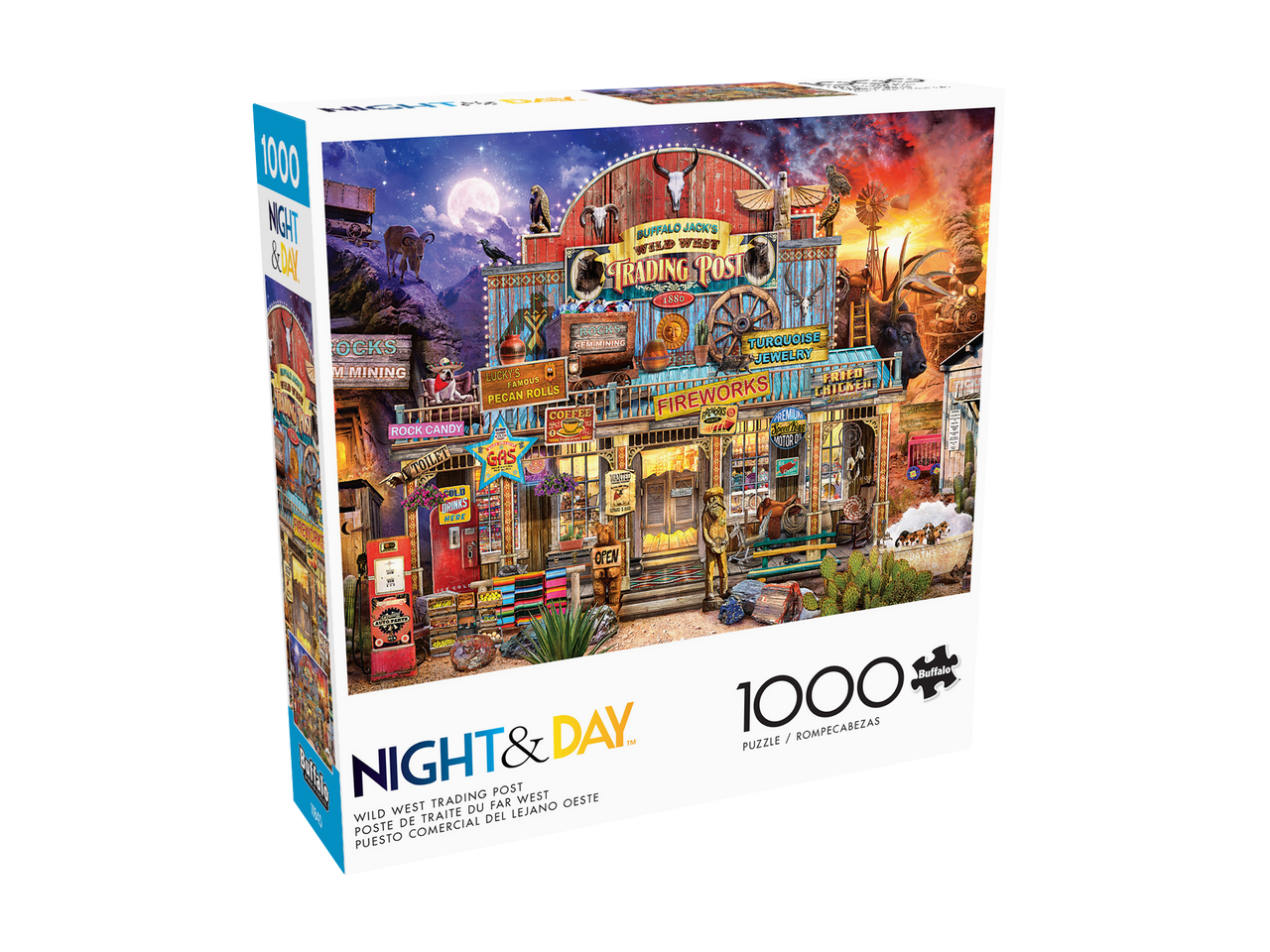 Night & Day: Wild West Trading Post 1000 Piece Puzzle