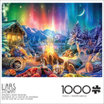Lars Stewart: Winter's Night Bonfire 1000 Piece Puzzle