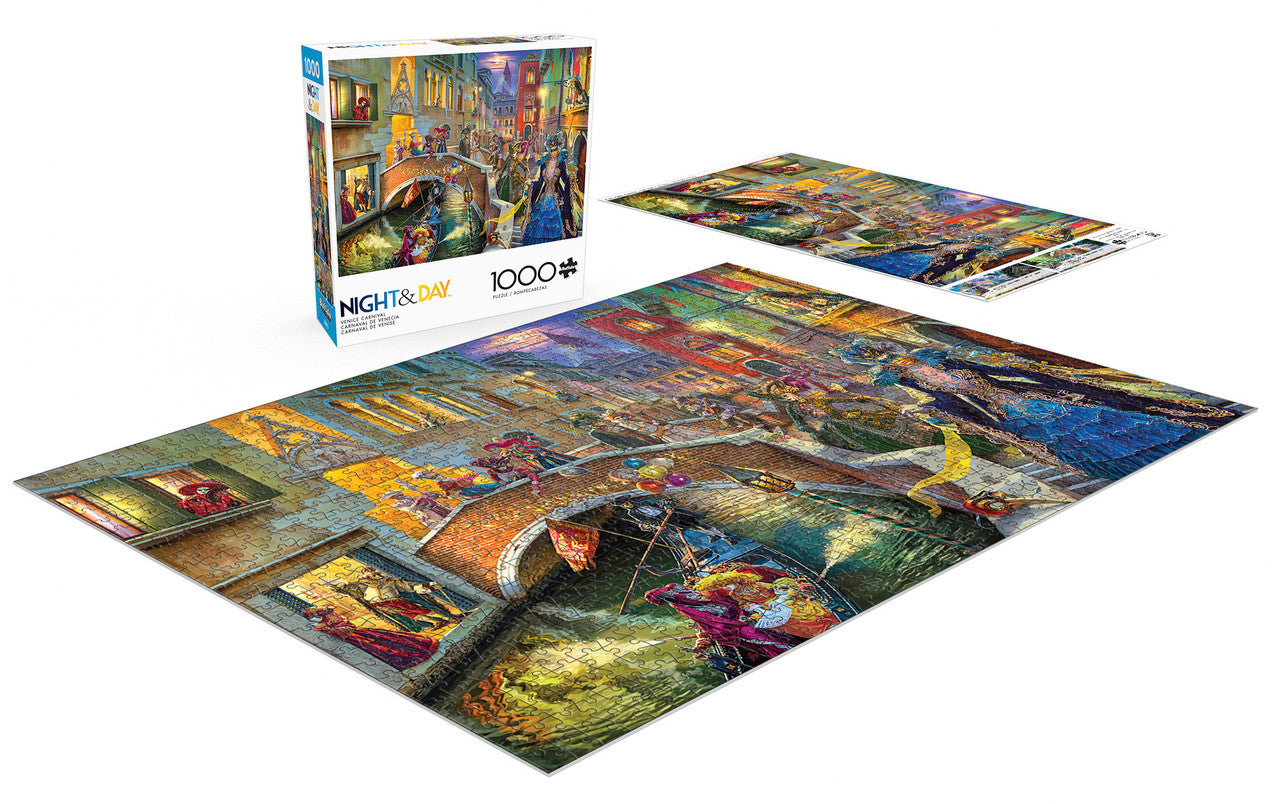 Night & Day: Venice Carnival 1000 Piece Puzzle