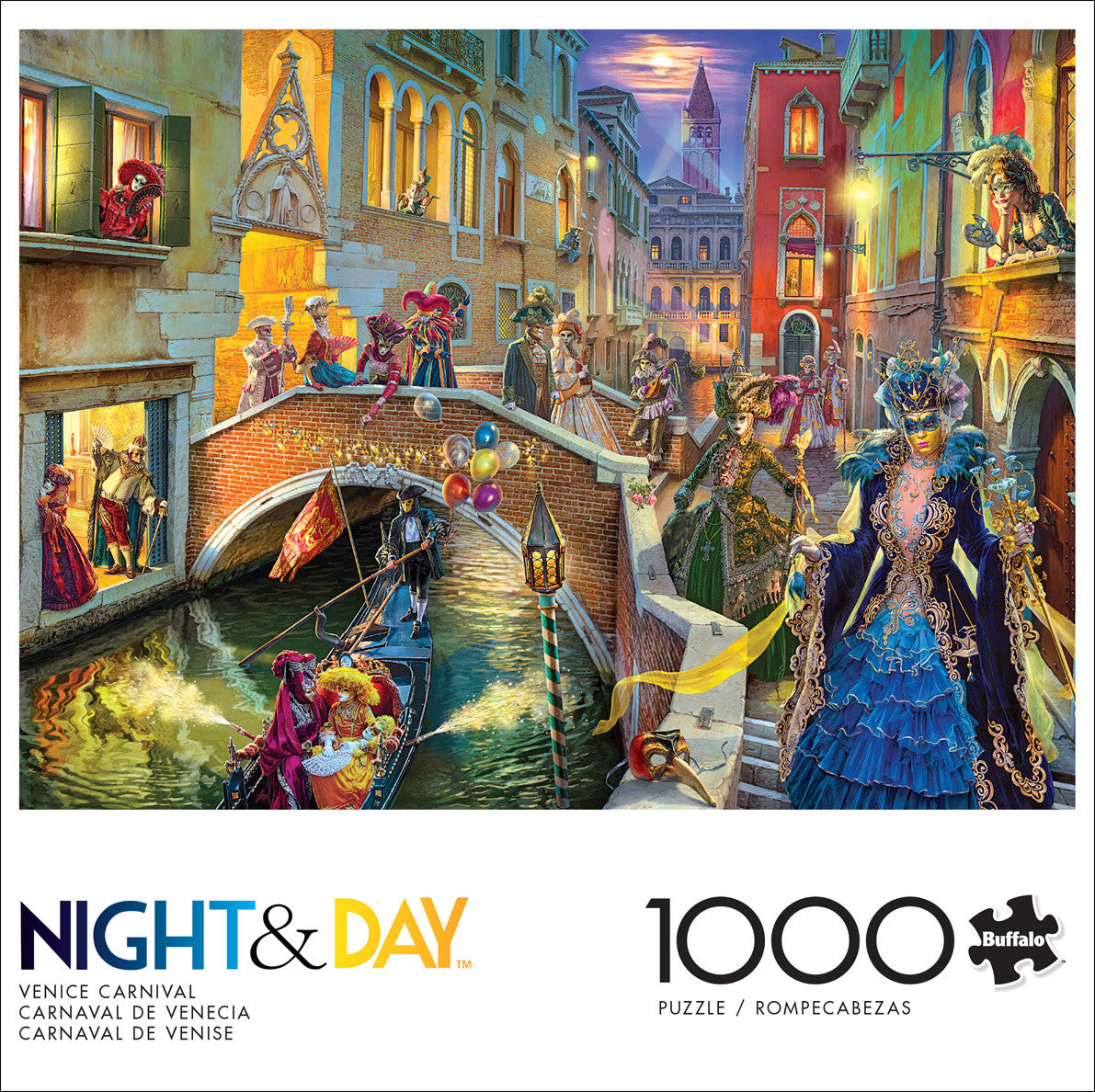 Night & Day: Venice Carnival 1000 Piece Puzzle