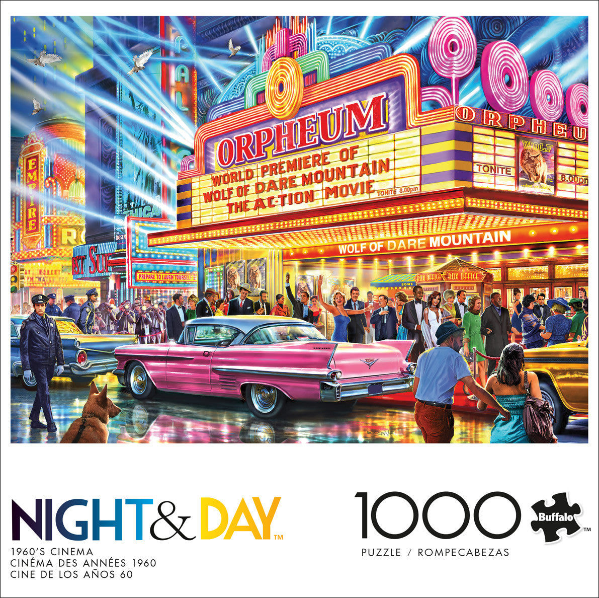 Night & Day: 1960's Cinema 1000 Piece Puzzle