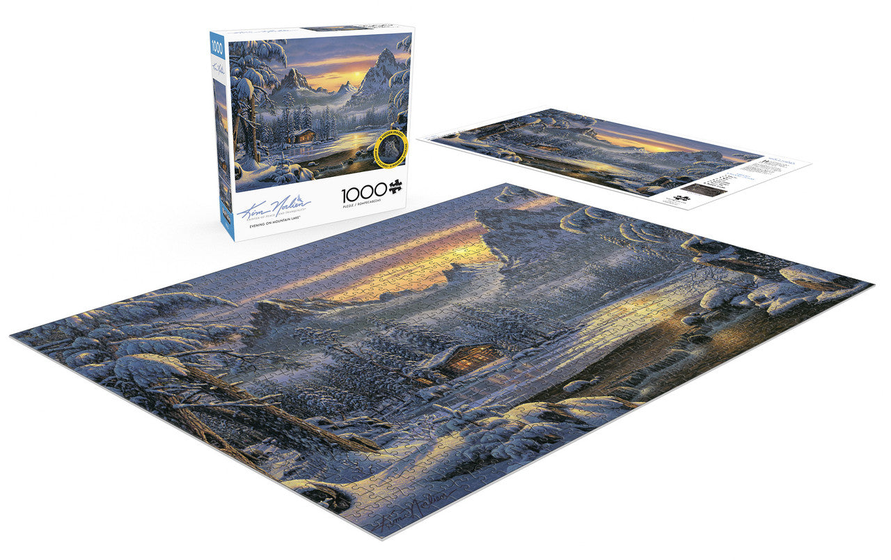 Kim Norlien: Evening on Mountain Lake 1000 Piece Puzzle
