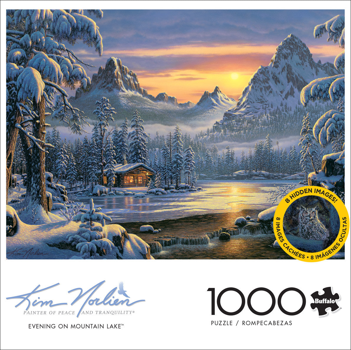 Kim Norlien: Evening on Mountain Lake 1000 Piece Puzzle