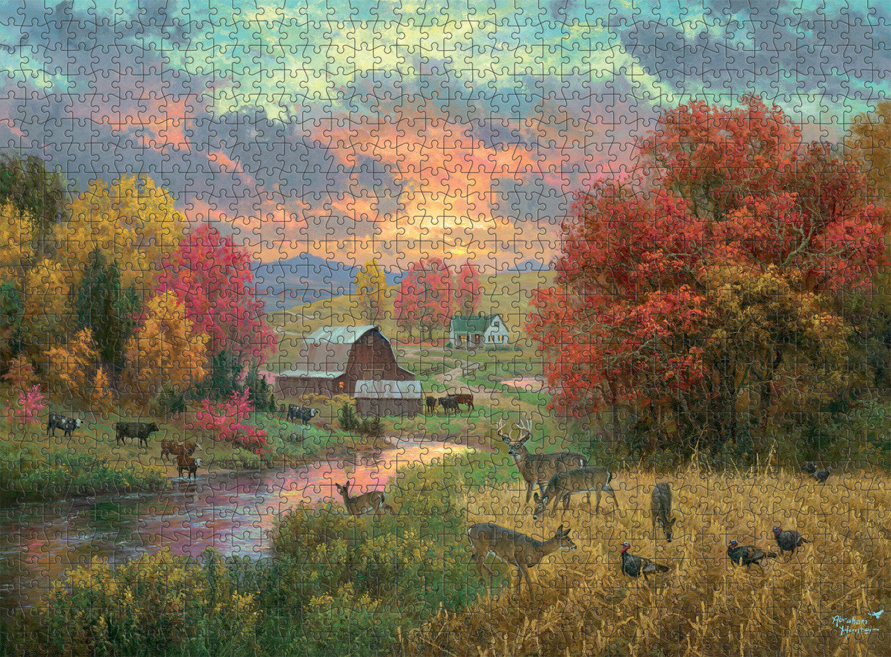 Abraham Hunter: Golden Retreat 1000 Piece Puzzle