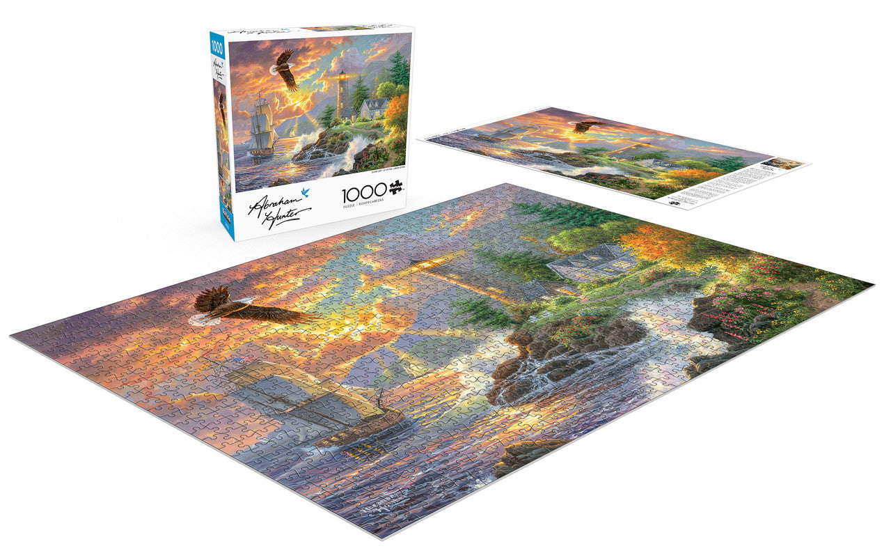 Abraham Hunter: Seaside Light 1000 Piece Puzzle