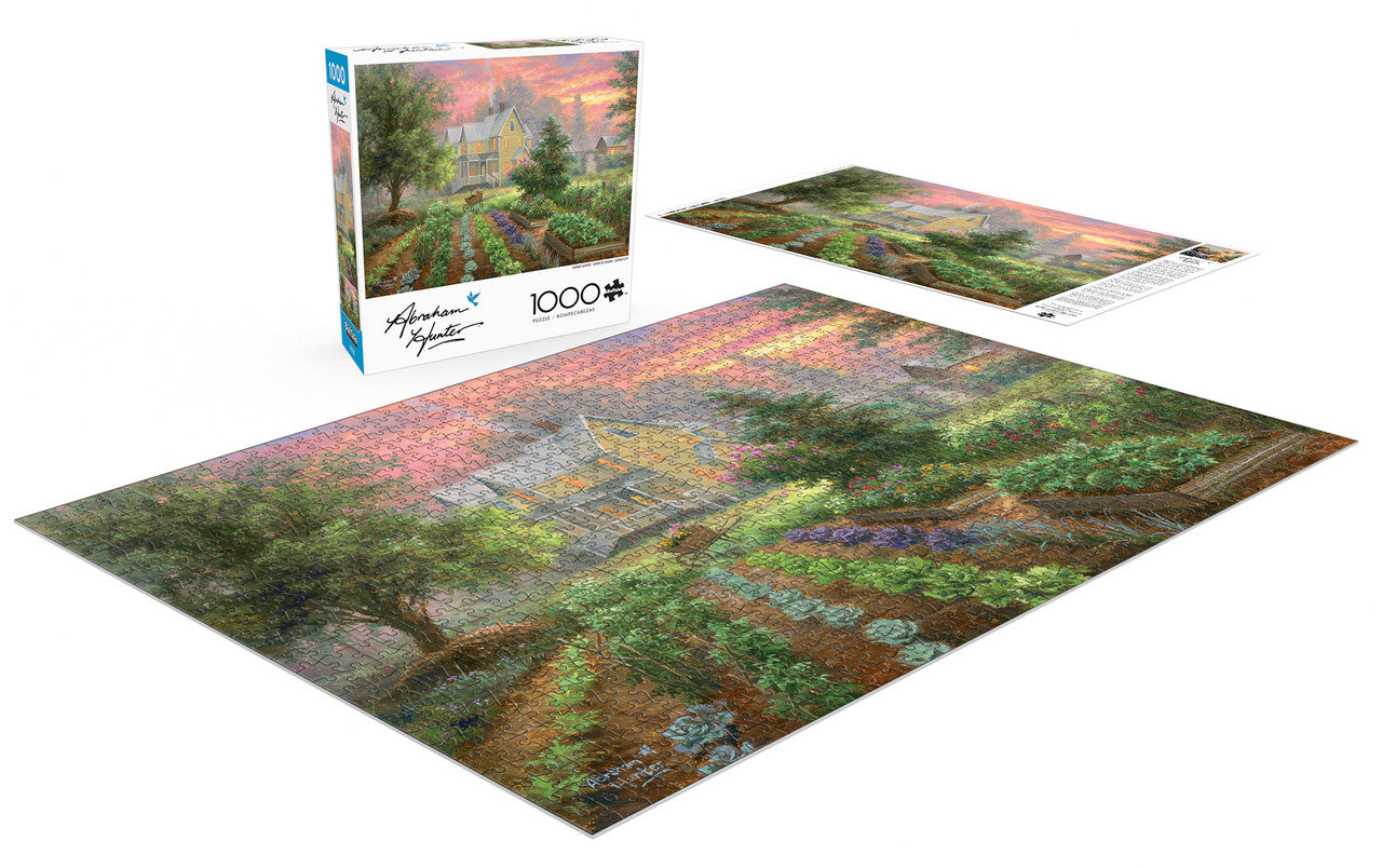 Abraham Hunter: Summer Garden 1000 Piece Puzzle – Buffalo Games