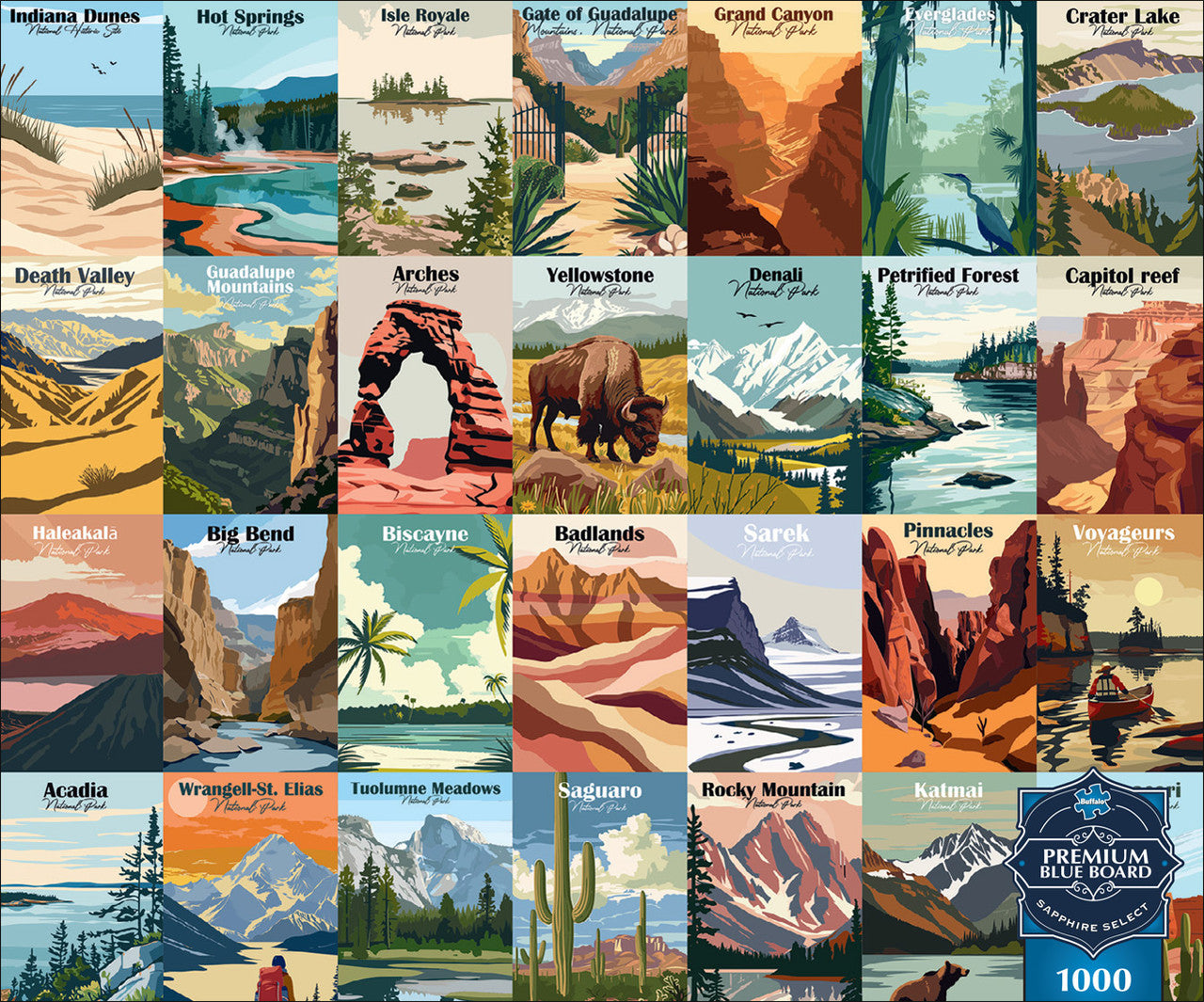 Sapphire Select: Our National Parks 1000 Piece Puzzle (Premium Blue Board)