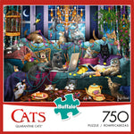 Cats Quarantine Cats 750 Piece Jigsaw Puzzle Front